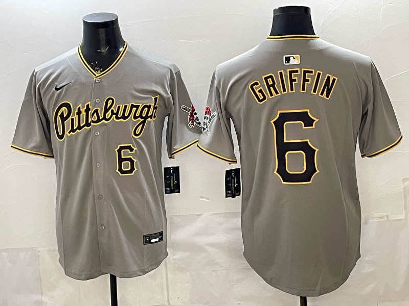 Men Pittsburgh Pirates #6 Griffin grey Game 2026 Nike MLB Jersey 0401002